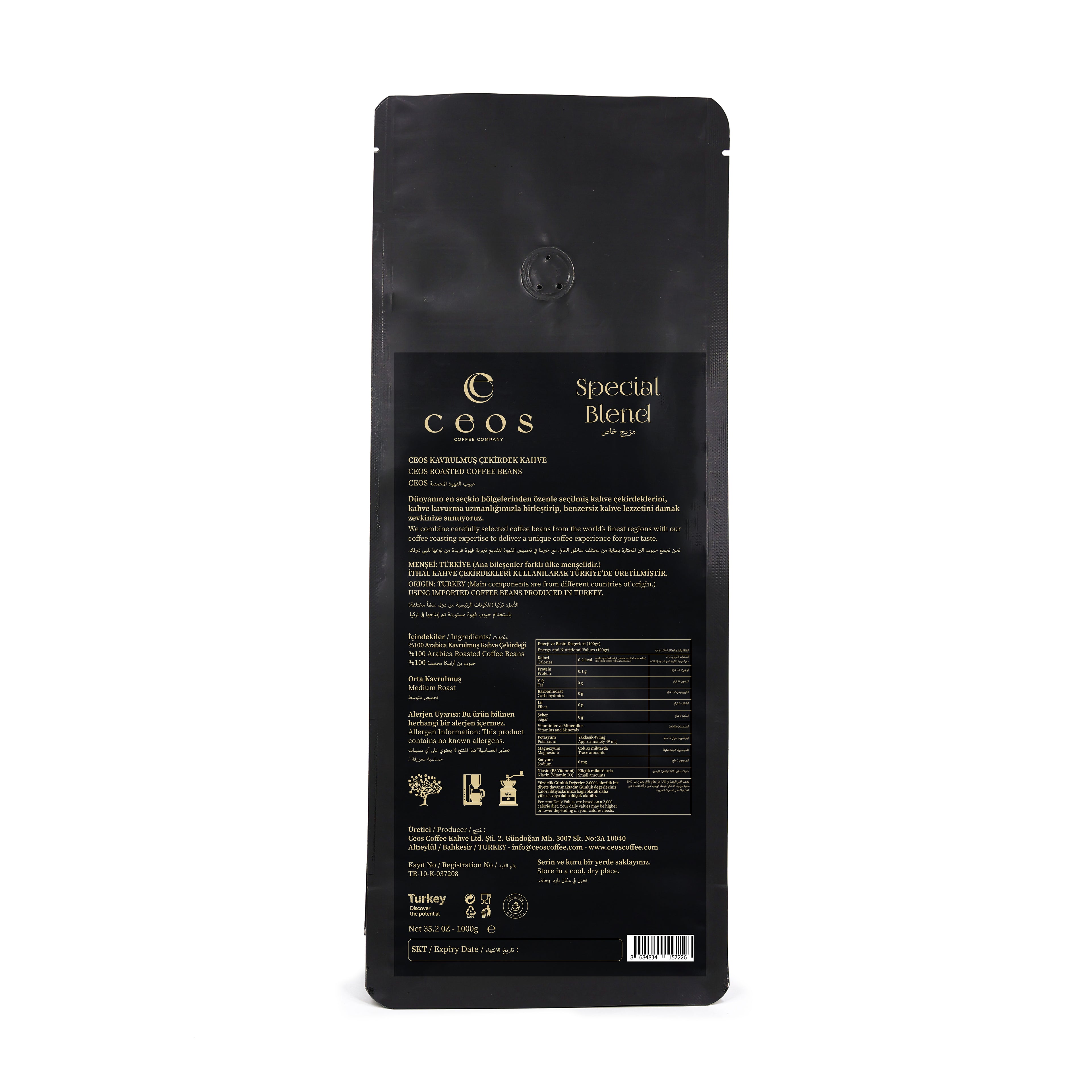 SPECIAL BLEND 1 KG ROASTED COFFEE BEANS