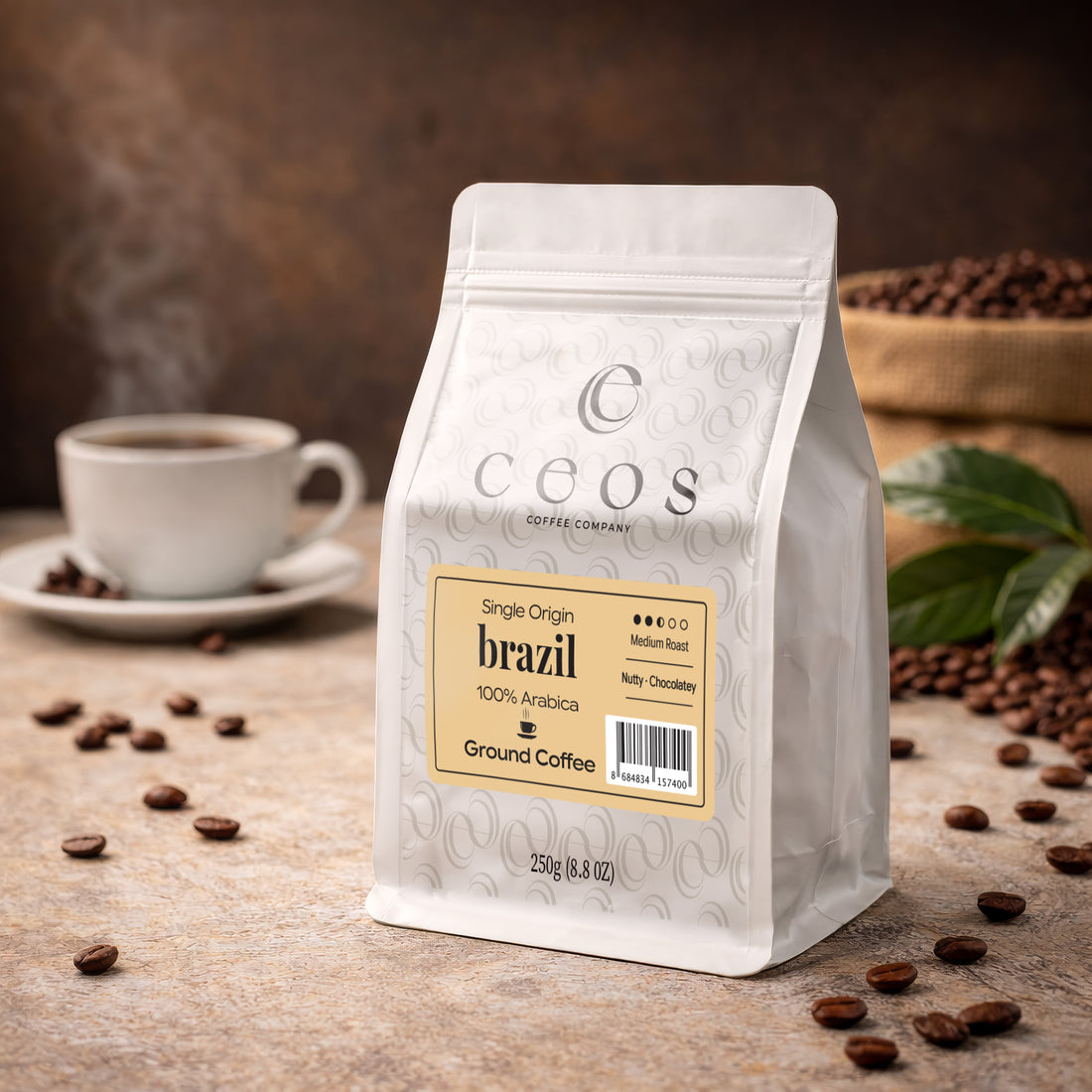 BRAZIL ÖĞÜTÜLMÜŞ FİLTRE KAHVE 250g