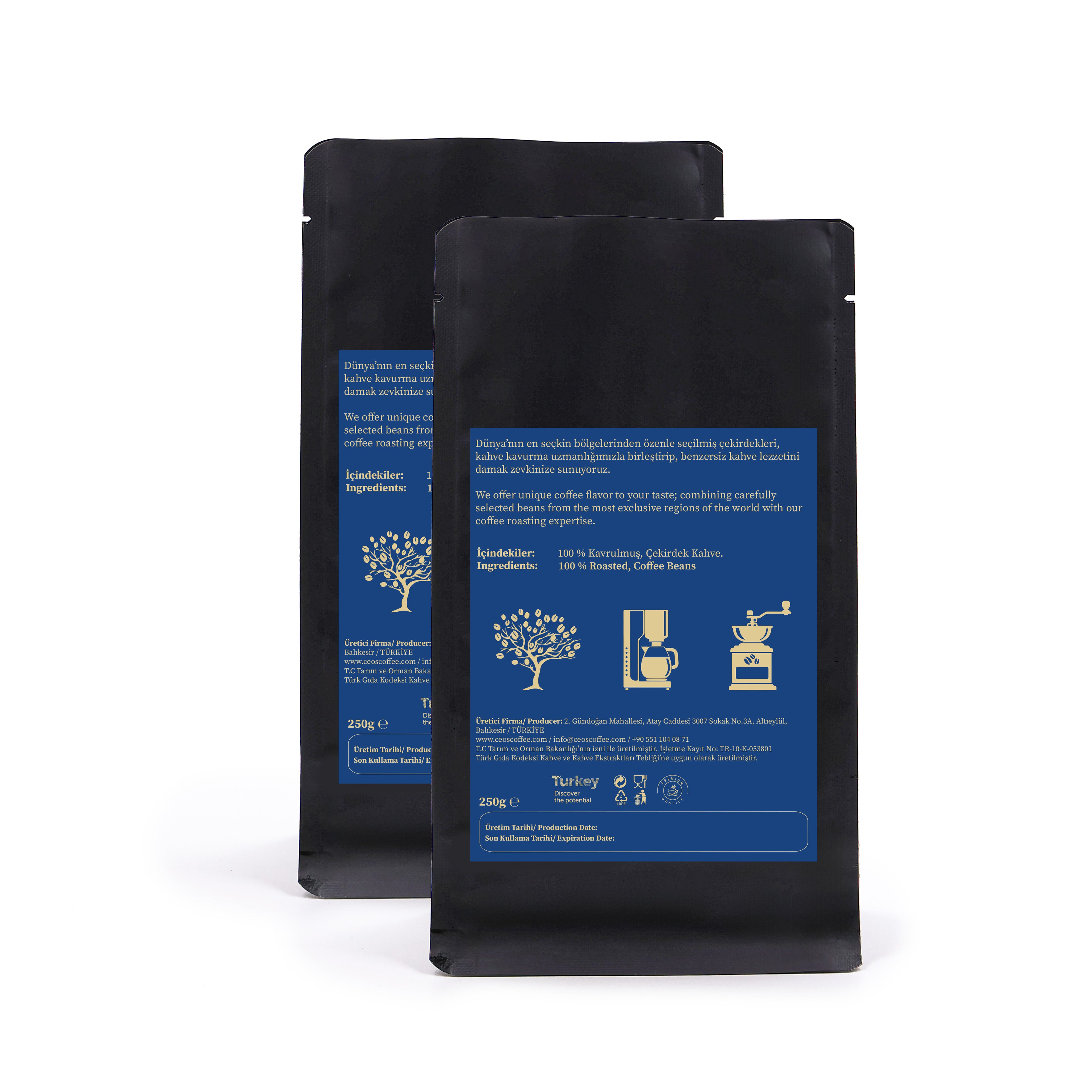 COLOMBIA NARIÑO 2 Packs Coffee Beans (500 grams)