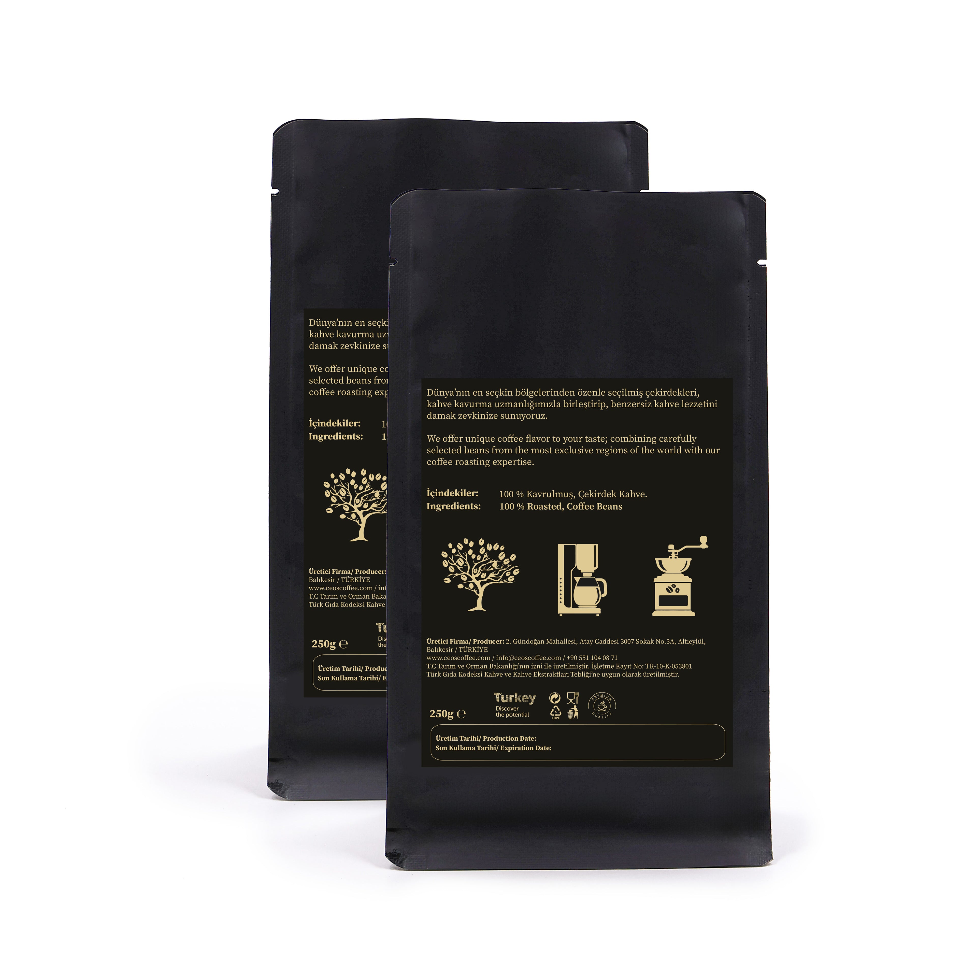 SPECIAL BLEND 2 Packs Roasted Coffee Beans (500 grams)