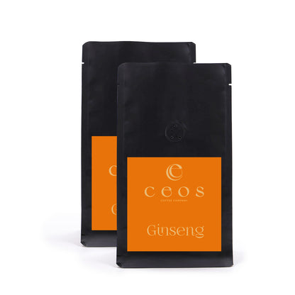 CEOS GINSENG 2 Packs Roasted Coffee Beans (500 grams)